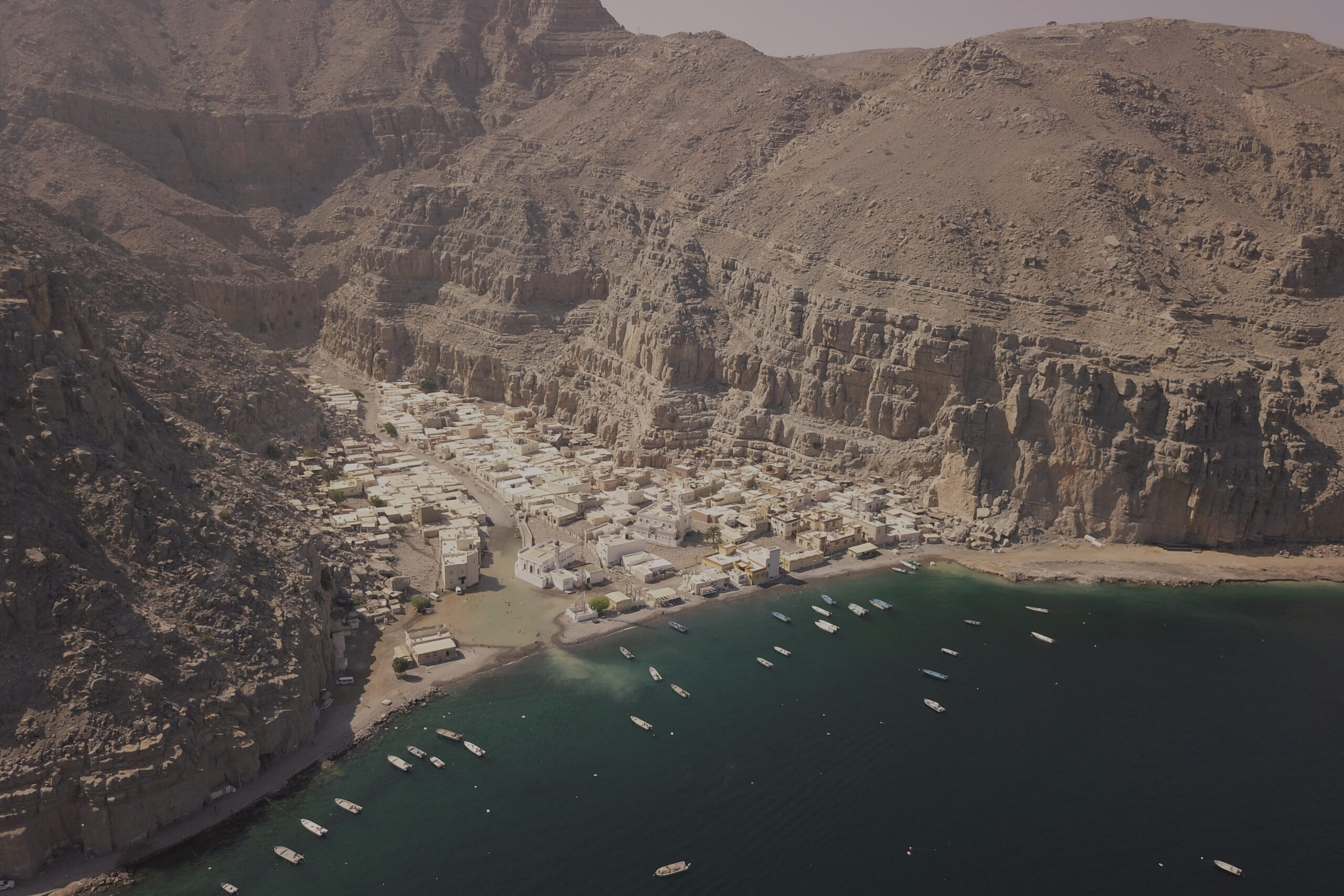 The isolated village of Kumzar in northern Oman